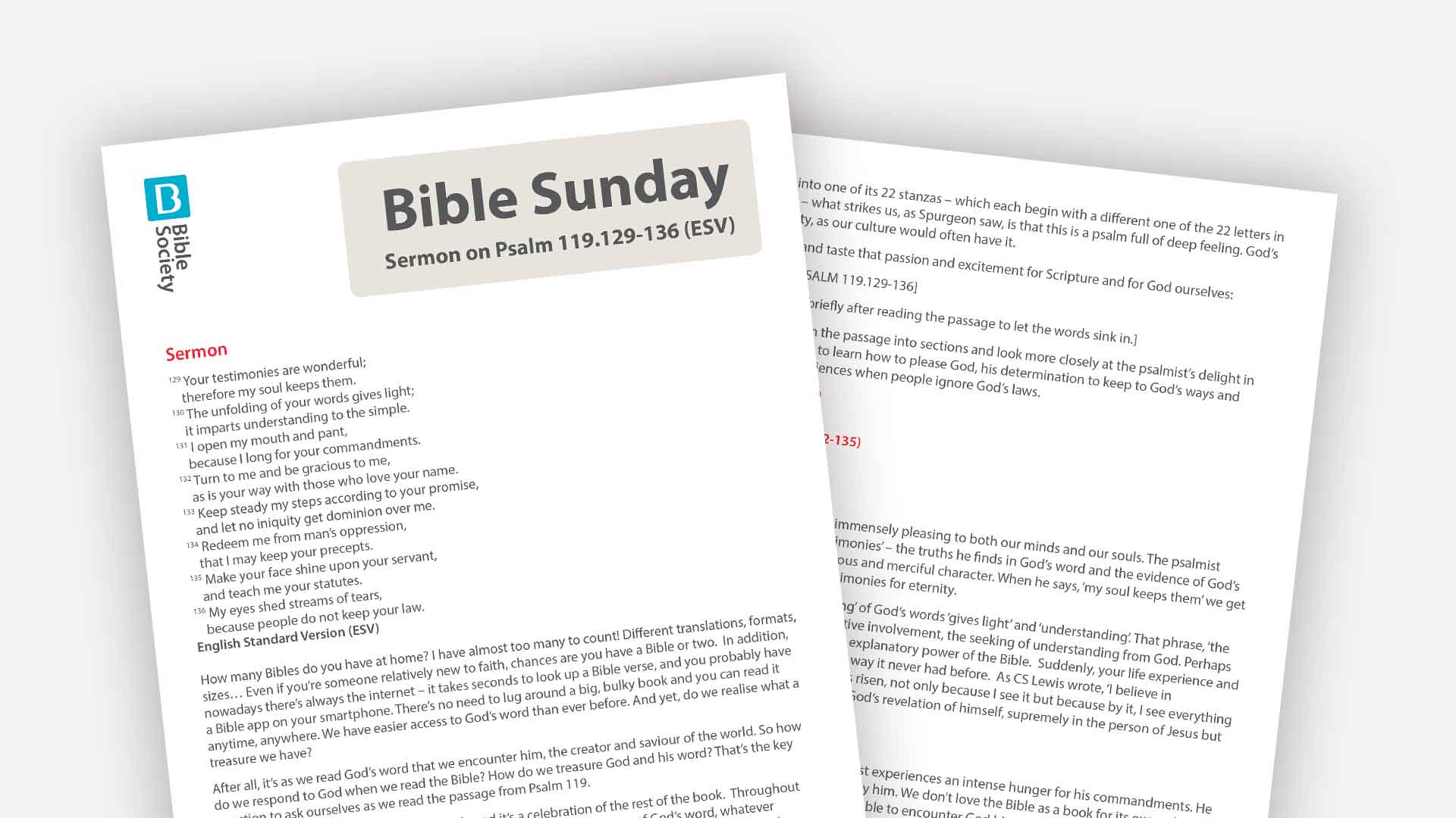 Bible Sunday 2019 Bible Society - 